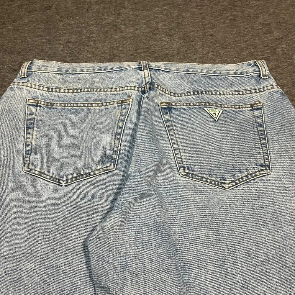Vintage Guess Jeans Georges Marciano 40x35 Light Wash Made in USA 10024 Denim